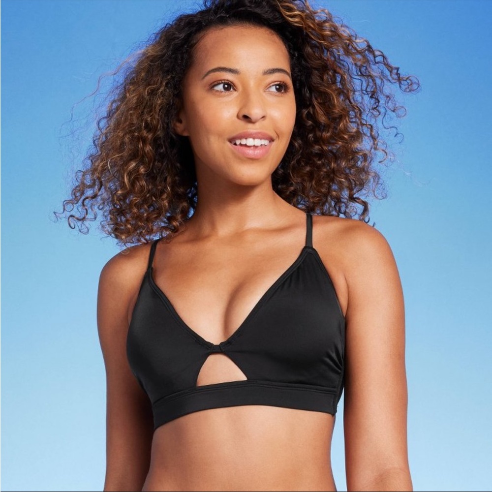 NWT Shade and Shore Black Bikini size 34A and M bottoms.